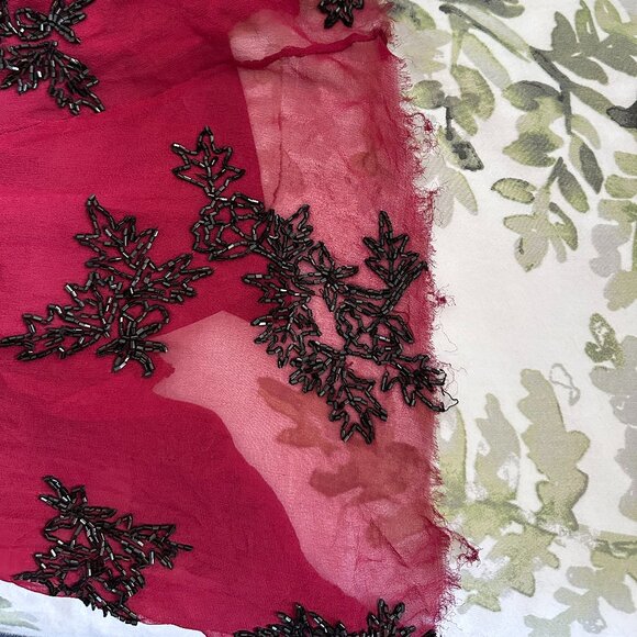 Scala Maroon Beaded Backless Dress - Picture 8 of 8